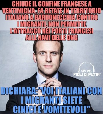 Visto che uomo Macron? Orgoglio e dignitÃ  dell'Italia, finalmente