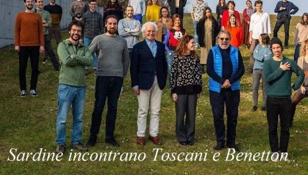 Benetton, le sardine e la foto di famiglia