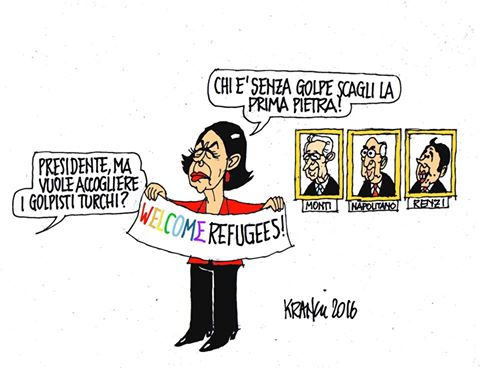 I benpensanti della Sinistra e della UE iniziano soltanto adesso a vergognarsi dei turchi