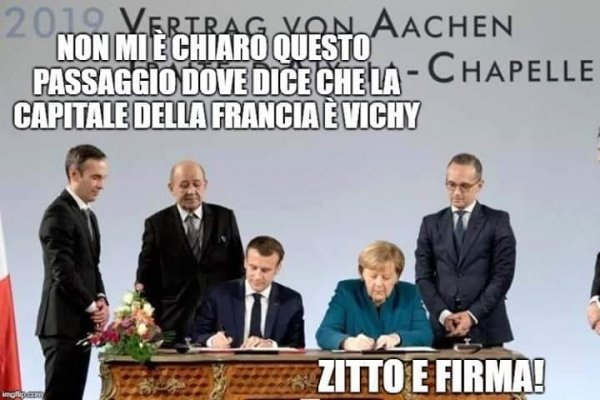 Il vertice di Aquisgrana. l’Italia è a un bivio: tornare a tessere le relazioni internazionali o morire subalterna