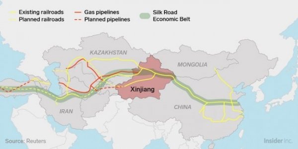 Questa cartina geografica mostra la ragione da trilioni di dollari del perché gli Stati Uniti appoggiano il terrorismo nella Cina occidentale