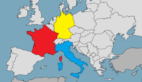 L'Italia tra Francia e germania