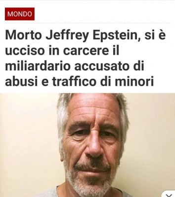 Come era prevedibile, Epstein è stato trovato morto