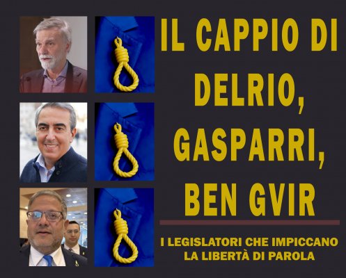 Il cappio di Delrio, Gasparri e Ben Gvir