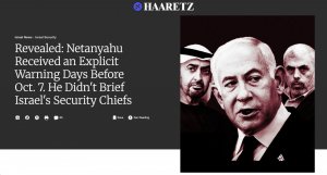 7 ottobre: Netanyahu sapeva tutto e non ha fatto nulla